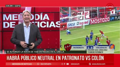 Habr&aacute; p&uacute;blico neutral en Patronato vs Col&oacute;n